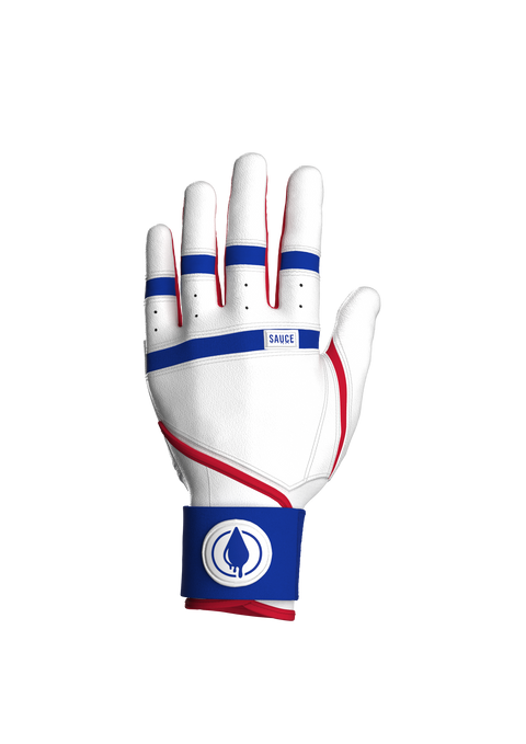 SAUCE White, Red and Blue Gloves