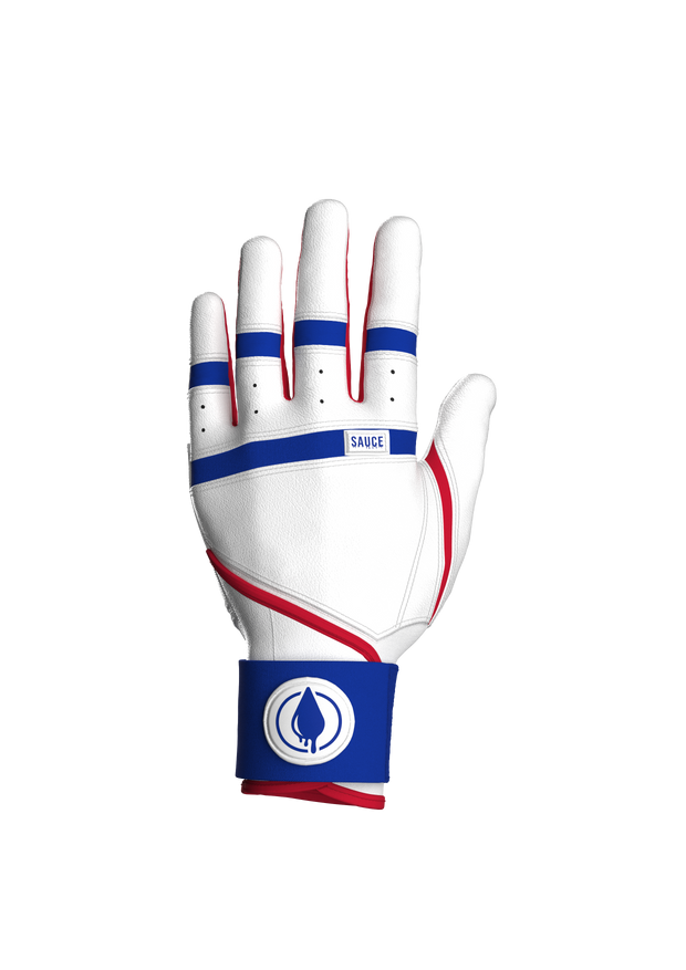 SAUCE White, Red and Blue Gloves